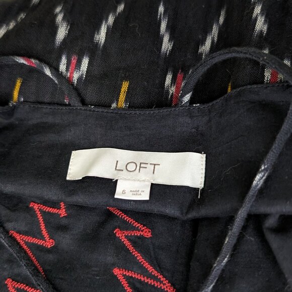 Loft Upcycled Grateful Dead Cotton Dress 6 EUC - Picture 2 of 6